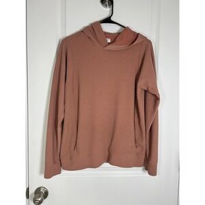 Women's Tommy John Zen Waffle Hoodie Medium Dusty Rose